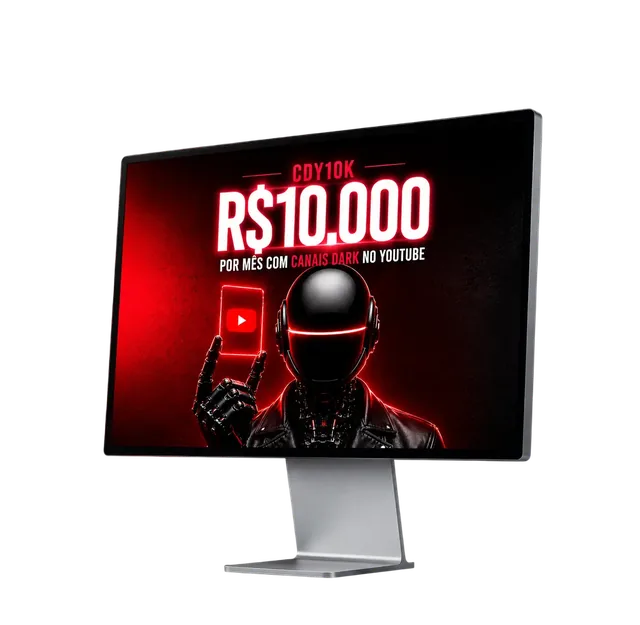 Monitor mostrando a capa do guia CDY10K