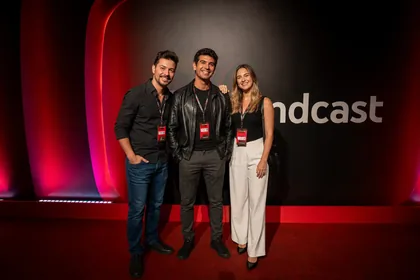 Paulo Velasquez em evento de podcast